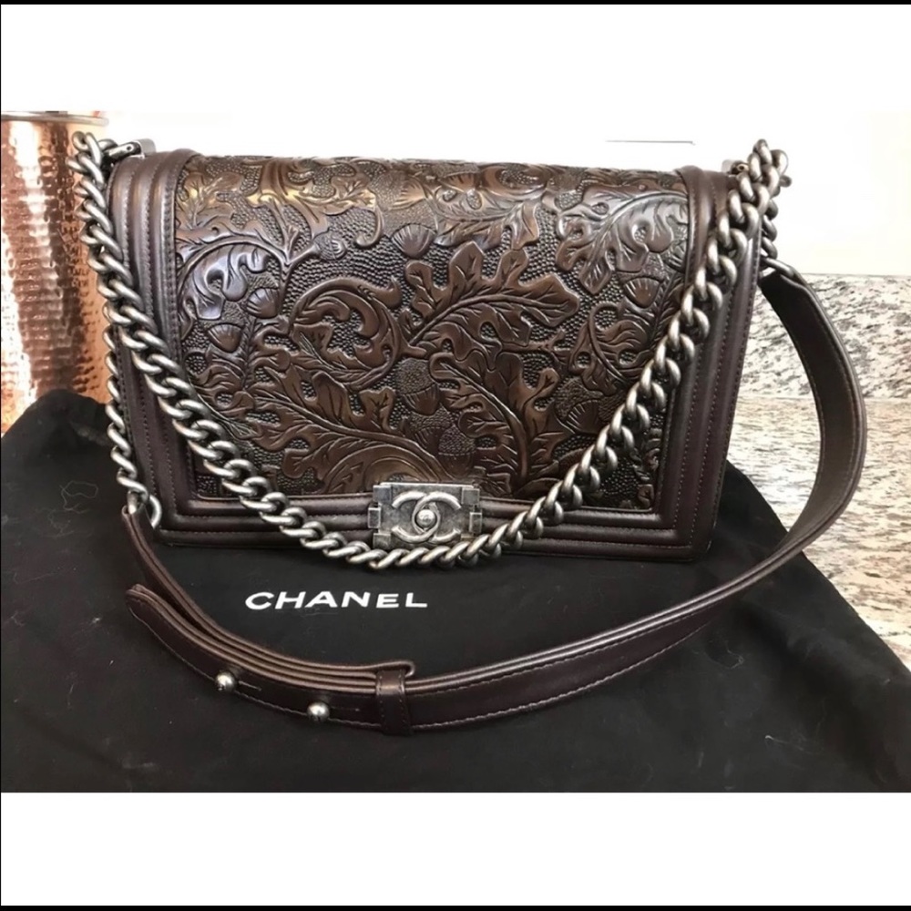 Chanel Dallas Paris Collection RARE Tooled Boy Bag